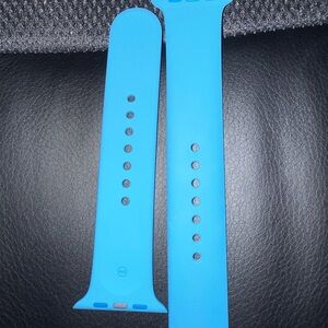 Blue Silicone Apple Watch Band